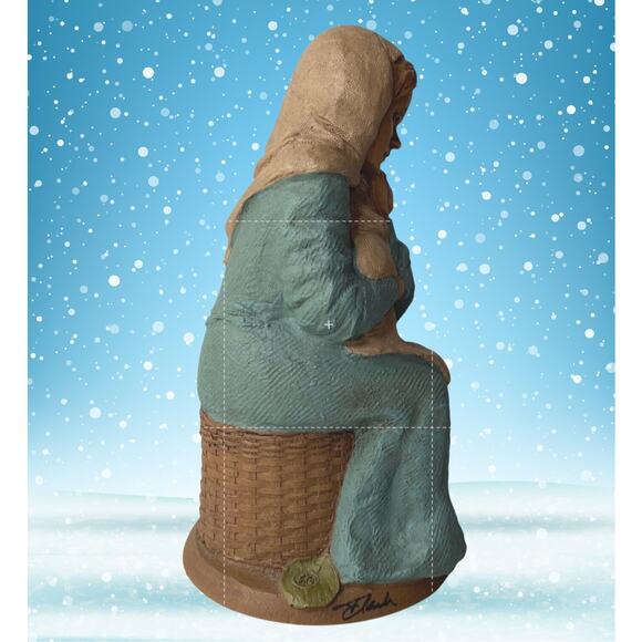 Thomas F. Clark Mary-R 1981 Cairn Studio Figurine w/ COA Retired Mary Figure 7” - Picture 9 of 9